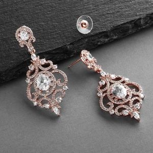 Victorian Scroll Chandelier Earrings